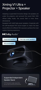 [<span class=keywords><strong>2</strong></span>+32 Go] Projecteur Formovie Xming V1 Ultra <span class=keywords><strong>4K</strong></span> UHD natif, 700 lumens CVIA, haute luminosité, cinéma maison, projecteur LED LCD portable - Product Image 6