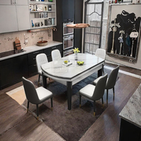 Ensemble de table et chaises de salle à manger en bois de luxe moderne 4 pièces, prix raisonnable, meubles pour la maison, pour hôtel, appartement, salle à manger