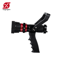 Lance d'incendie à poignée pistolet réglable en alliage d'aluminium haute pression longue portée 1,5'' 2,5'' pour raccord Storz Incendies de classe A/B