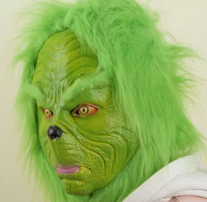 Conjunto <span class=keywords><strong>de</strong></span> Disfraz Cosplay del <span class=keywords><strong>Grinch</strong></span>, <span class=keywords><strong>Traje</strong></span> <span class=keywords><strong>de</strong></span> Poliéster para Adulto con Máscara, Atuendo <span class=keywords><strong>de</strong></span> Pelo Verde para Fiestas <span class=keywords><strong>de</strong></span> Navidad y Festividades - Product Image 4