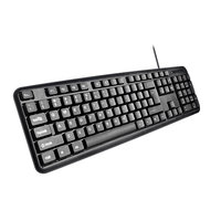 Clavier USB filaire basique à prix abordable, design 2022, 104 touches, ergonomique, étanche, en plastique ABS, plug and play, pour PC, ordinateur portable, ordinateur de bureau K-308D