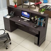 Bureau de réception Simple en bois pour vêtements, caisse, bureau de beauté, pharmacie, hôtel, table de comptoir à angle droit, livraison gratuite