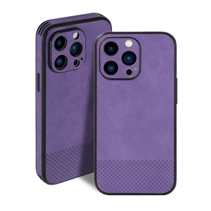 Étui de téléphone portable de luxe pour affaires, housse de téléphone en cuir pour iPhone XR X 11 12 13 14, étuis en cuir pour téléphone portable - Product Image 5