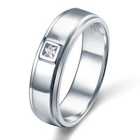 Promesse Pierres Précieuses à 926 Sterling Argent En Gros De Mode De Luxe Anneau De Mariage des Femmes Bagues de Fiançailles