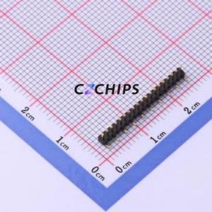 X1311WVS-19J-C18D42R2 Pin Header SMD,P=1.27mm Connector ( Pin Structure: 1x19P )( Pitch: 1.27mm )( Row Spacing: 1.27mm ) - Product Image 1