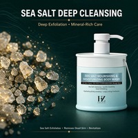 Gel Douche Exfoliant au Sel Marin Hydratant Nettoyant en Profondeur Contrôle du Sébum Rafraîchissant 500ml Marque Privée OEM