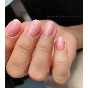 Majida Gel Polish Color 8.5 Ml Pink Glitter UV <b>Nail</b> Polish - Product Image 3