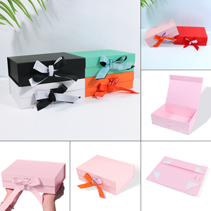 XYK pliable plat impression <span class=keywords><strong>emballage</strong></span> coffrets cadeaux en <span class=keywords><strong>carton</strong></span> Logo impression magnétique fermetures cadeau boîtes en papier gaufrage éponge paquet - Product Image 2