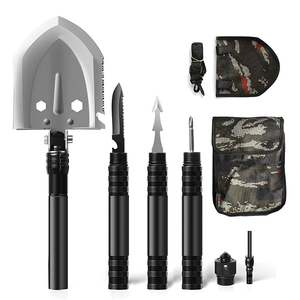 Grade Car <span class=keywords><strong>Survival</strong></span> <span class=keywords><strong>Tool</strong></span> <span class=keywords><strong>Outdoor</strong></span> Edelstahl Gartens chaufel Schnee räumung Camping DIY Spaten Garten Abnehmbare Schaufeln - Product Image 3