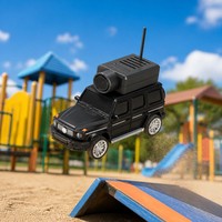 Voiture RC à l'échelle 1:64 rapide avec caméra WiFi HD 720P FPV, télécommande 2.4G, contrôle par application, régulateur de vitesse 3 vitesses, lumières LED, étui de rangement, cadeau pour enfants