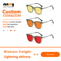 2025 más nuevo Retro fábrica conducción al por mayor marcos ópticos diseño moda Clip gafas Anti luz azul bloqueo gafas