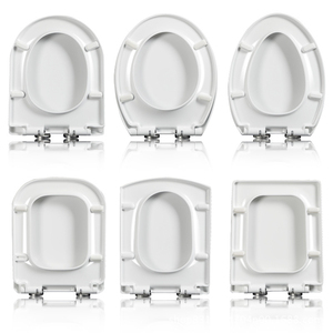 Asiento de Inodoro Redondo de Plástico Blanco con Cierre Lento, No Eléctrico, Tapa Universal para Inodoro, Repuesto para Baño Doméstico - Product Image 6