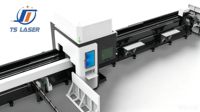 Máquina Láser de Fibra CNC Profesional 3D Bevel 6024 de Tres Mandriles para Corte de Perfiles de Acero en Construcción