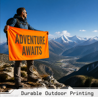 Drapeau personnalisé, bannière extérieure en polyester avec impression numérique, imperméable, pour événements de marque, festivals, affichage commercial