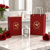 Flacon de parfum en verre rond mat, nouveau design, couleur personnalisée, flacon vide avec coffret cadeau en forme de livre