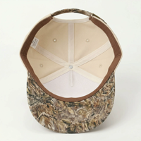 Casquette de baseball personnalisée en usine avec broderie 3D Cactus du Désert, motif camouflage blanc sur le devant, visière incurvée, réglable, pour sports de plein air, OEM ODM