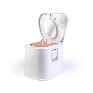 China 24L waterless plastic square portable composting toilet for outdoor