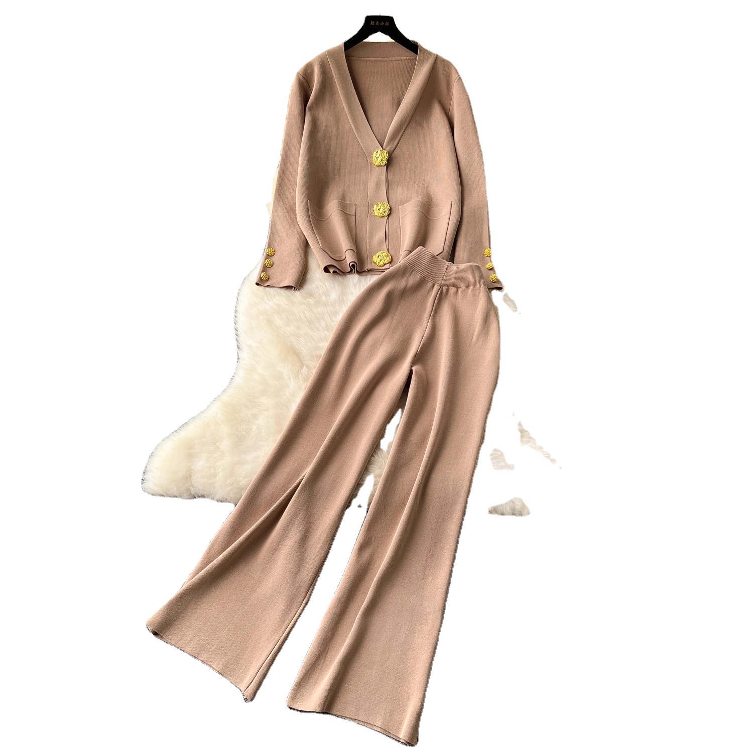 slim fit dress slacks Korean Outfit Women's Suit