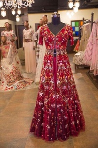 New--Stunning <b>Jacket</b> with Lehenga ---Dress for Party-wear-dress with Beautiful--applique work for Party/ Wedding =2021 - Product Image 2