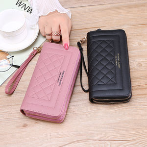 <span class=keywords><strong>Sac</strong></span> à <span class=keywords><strong>main</strong></span> décontracté long en PU géométrique pour femme, nouvelle collection, avec double fermeture éclair, grande capacité, porte-cartes, idéal pour le dropshipping transfrontalier - Product Image 1