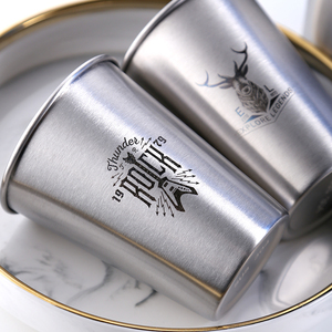 8oz 12oz 16oz tasses à eau en métal whisky vin verre à boire <span class=keywords><strong>gobelet</strong></span> 304 acier inoxydable café bière tasse - Product Image 4
