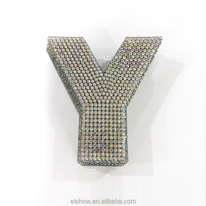 2022 Rhinestone DIY 26 chữ cái tiếng anh các bản vá lỗi 7.5cm 5cm Rhinestones đính A-Z 1-9 sắt trên quần áo các bản vá lỗi - Product Image 6