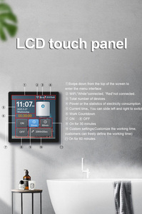 Đầy đủ màn hình bolier Máy nước nóng thông minh chuyển đổi 20A tuya Wifi tích hợp làm việc với cuộc sống thông minh Google Alexa thời gian điều khiển điện thoại - Product Image 4