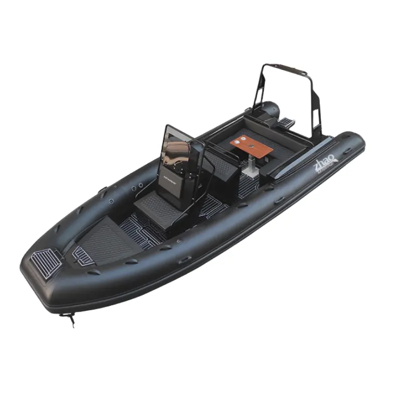 CE 21 kaki 6.4m air sport yacht tender RIB640 kaku memancing tiup perahu untuk dijual