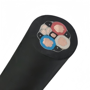MC 3x16 + 1x4 + 3x2.5mm2 Cable de mina de carbón Resistente al aceite Ignífugo Resistente a la corrosión Cable de minería revestido de goma flexible - Product Image 1