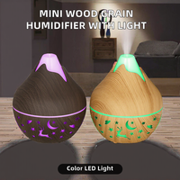 Mini humidificateur ultrasonique en plastique de 200 ml, design portable, lumières colorées, fonctionnement silencieux, USB, aromathérapie, purificateur d'air