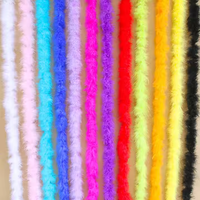 40g Echarpe violette arc-en-ciel Dinde Marabout Plume Boa pour Femmes Home Party Xmas Decor Clothing Costume Dance Dress Accecssoy