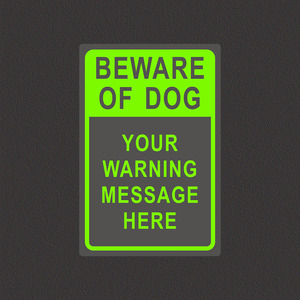 Letrero Personalizado de Advertencia de OSHA con la Leyenda 'Cuidado con Perros', 7x10 Pulgadas, Aluminio Resistente a la Oxidación 040, Letrero de Seguridad con la Leyenda 'Prohibido el Paso' para Propiedades - Product Image 4