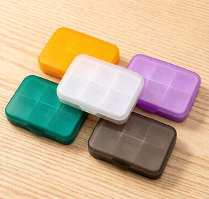 Organizador de Pastillas de 6 Compartimentos, Estuche de Medicamentos de Plástico, Ideal para Viajes, Trabajo y Uso en Movimiento - Product Image 2