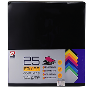 กระดาษสีดำเออร์ปสล์ 65x50 ซม. 25 แผ่น อุปกรณ์งานฝีมือและงานปาร์ตี้ - Product Image 2