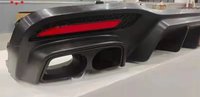 Kit de carrosserie en fibre de carbone pour Mercedes-Benz GLE (X166) 2015-2019 : Diffuseur arrière et embouts d'échappement style B pour GLE 63 AMG