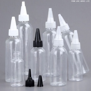 With <b>Caps</b> 6oz 8oz Colorful Hairspray Bottle Empty <b>Plastic</b> clear Shampoo Potion Glue Bottles for Hair Dye Oil Bottle - Product Image 3