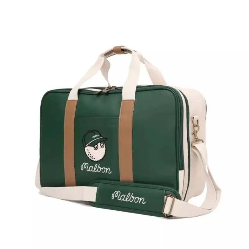 Lightweight Travel Golf Clothes Hand Bag Waterproof Pu Golf Boston Bag