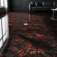 Carrelage en porcelaine poli effet marbre Rosso Levanto, prix usine, 800x800, antidérapant, haute brillance, pour projets de villas