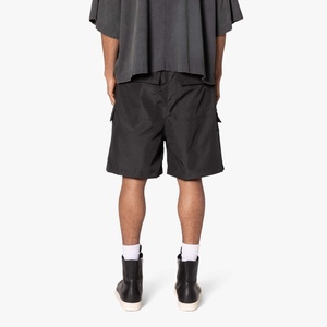 Shorts cargo décontractés pour hommes en nylon, à la mode, avec taille élastique personnalisée et cordon de serrage, imperméables - Product Image 3