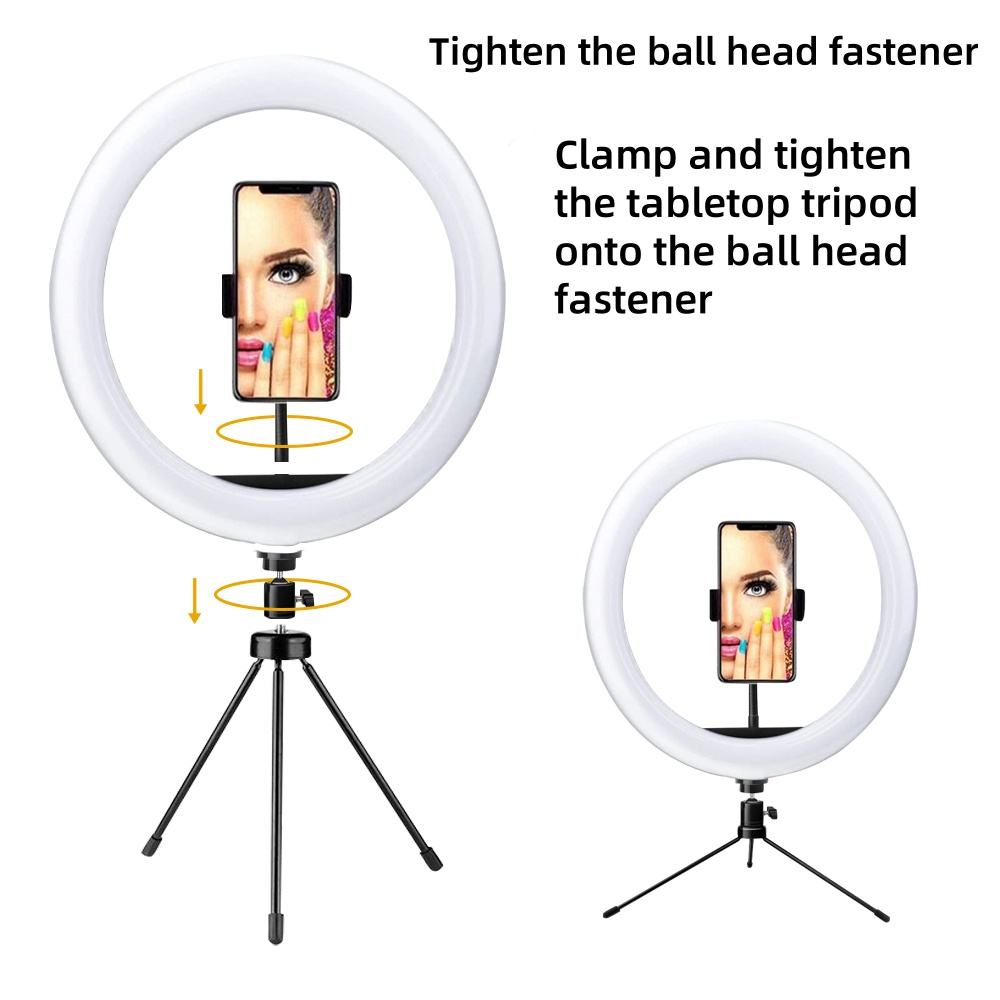 Hongdak Factory 10 Inch Ring Fill Light RGB Live Led Colorful Ring Light Mobile Live Desktop Tripod Fill Light