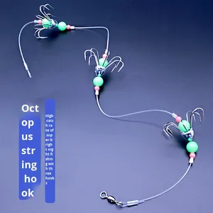 56 ס מ דיונון דיג וו הארה תמנונים בוהק התמנון הוק גבוה פחמן פלדה פלואורסנטי עבור חוף האוקיינוס - Product Image 1