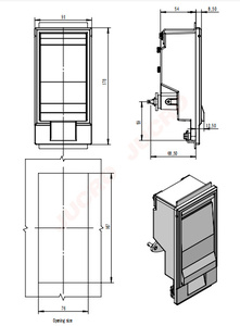 Cerradura de panel de aleación de zinc pintada en azul y gris a precio de fábrica, candado - Product Image 6