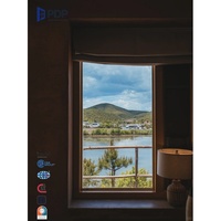 Ventana de Esquina Fija con Revestimiento de Aluminio Resistente PDP, con Aislamiento Térmico e Impermeable para Uso Exterior