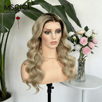 Perruque Lace Front HD Transparente 13x4 Cheveux Humains Vierges Vietnamiens Bruts Ondulés Blond Cendré Pré-Pluckée Fournisseur en Gros