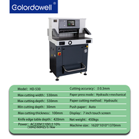 Machines hydrauliques de coupeur de papier programmées par WD-HD530 de la guillotine A3/A4 automatique électrique de découpeuses de papier