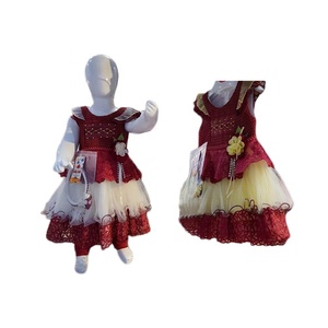 Bé Frock Thiết Kế Mehron Cơ Thể Frock/Bé Bông Váy Cô Gái Đảng Dresses Hoa Wedding Dress - Product Image 3