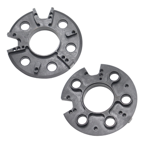 Plaque de support métallique usinée sur mesure OEM ODM, anodisée noire, pour équipement d'automatisation - Product Image 1