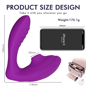 Vibrador Controlado por Aplicación, Estimulador de Clítoris y Punto G, Vibrador con Control Remoto, Resistente al Agua IPX7, USB - Product Image 5