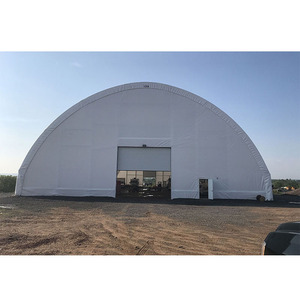 Tente de stockage extérieure robuste en PVC avec toit en tissu et structure treillis galvanisée à chaud – Bâtiment préfabriqué pour entrepôt - Product Image 6