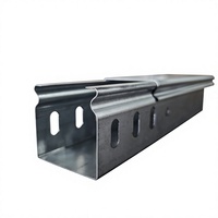 Goulotte de câblage flexible en acier galvanisé à fentes, homologuée UL, structure stable, pour entrepôt et usine de production, pour câbles d'alimentation et de signalisation